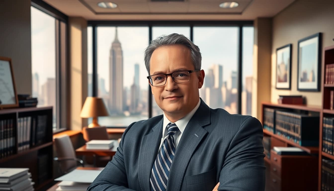 Consulting with a New York City Personal Injury Lawyer in a professional office environment.