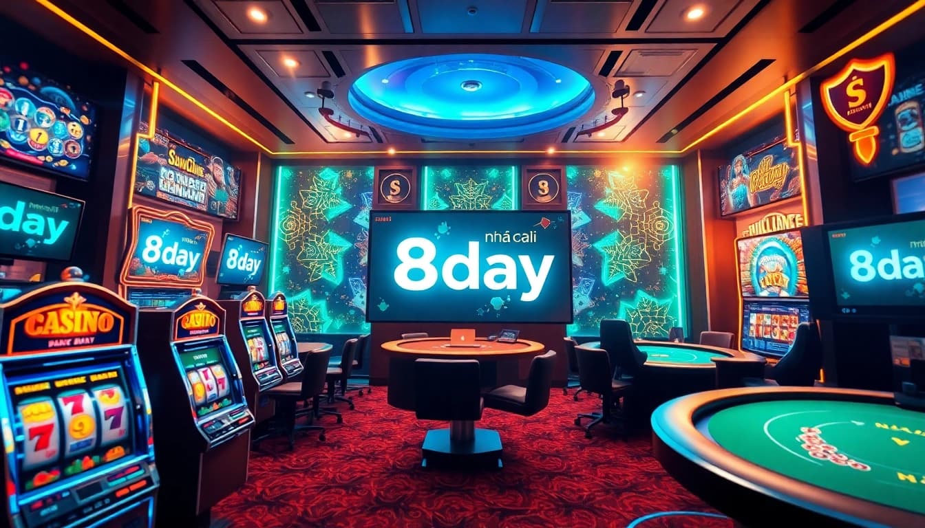 Engaging online gambling scene showcasing nhà cái 8day's virtual casino experience.