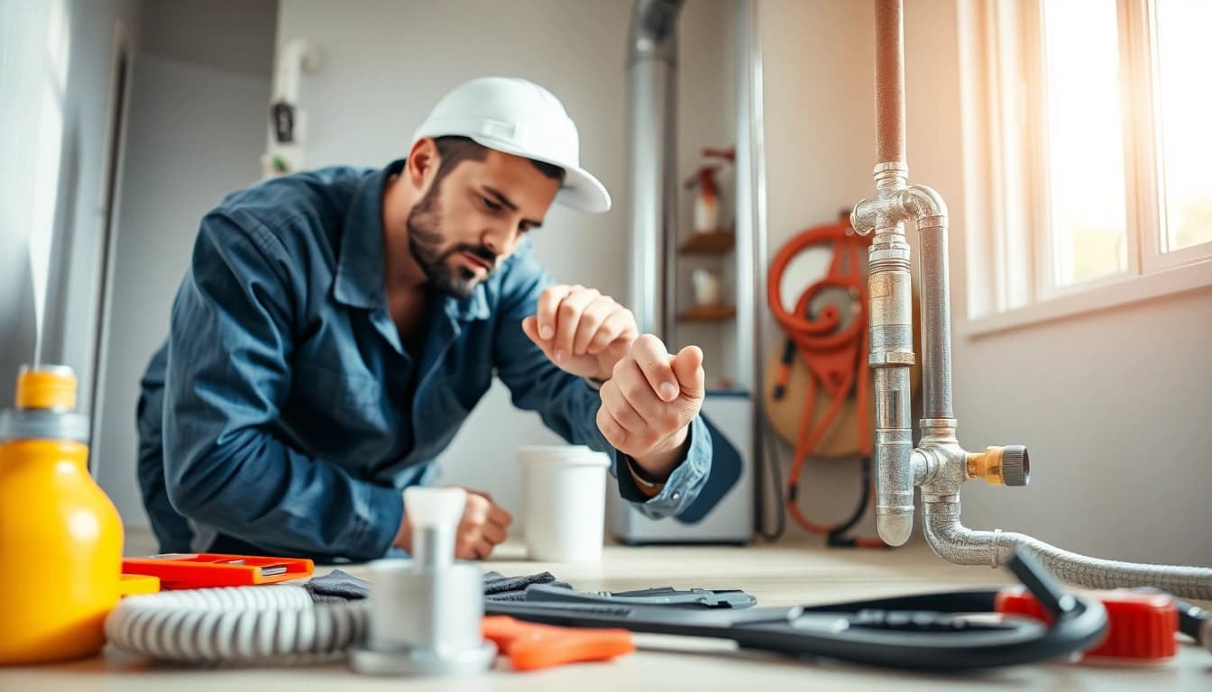 Repairing pipes with a professional plumber from https://speedyservicestoday.com.au demonstrating expertise.