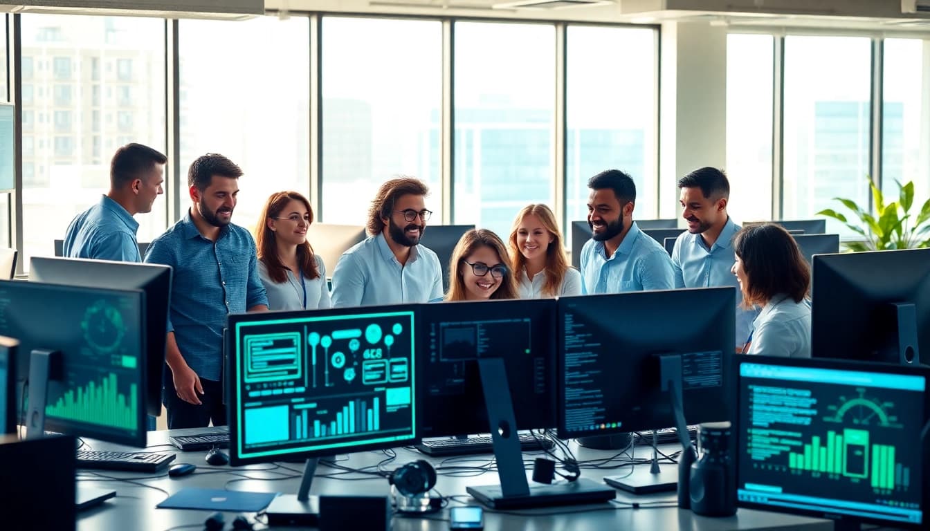 Managed IT Services Tampa team collaborating in a modern office environment