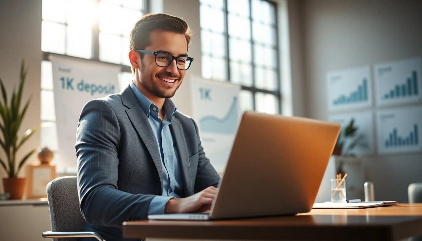 Optimalkan strategi investasi deposit 1k dengan penasihat keuangan profesional.