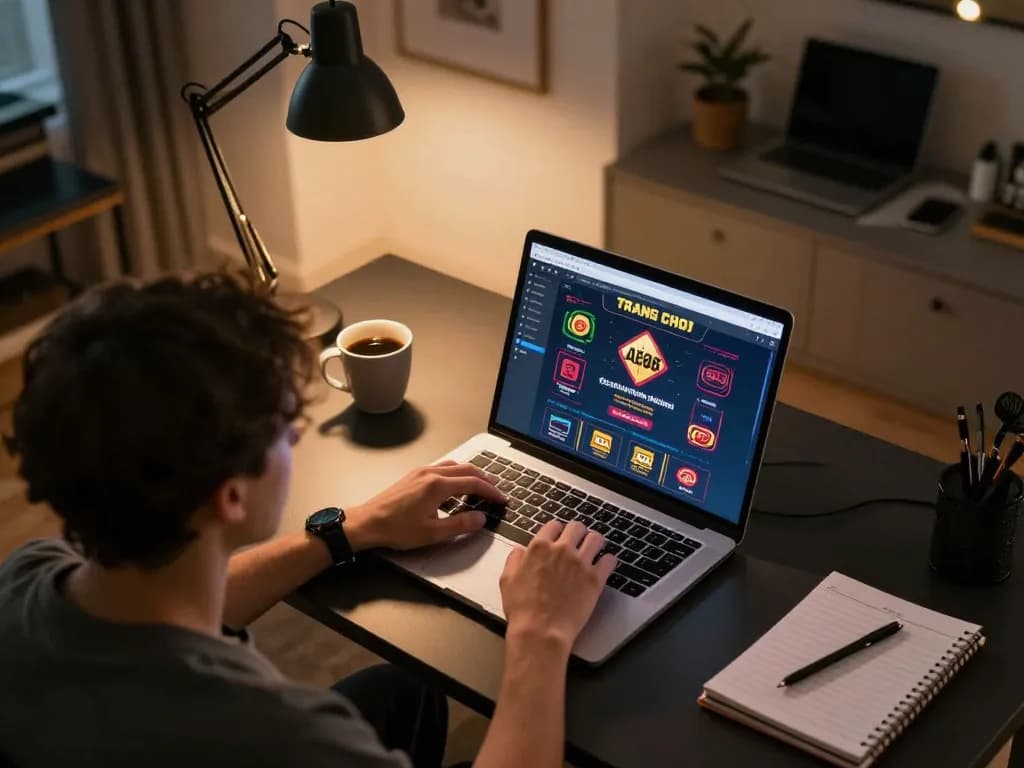 Engaging gaming moment showcasing AE888 TRANG CHỦ online casino interface with a player focused on strategic betting.
