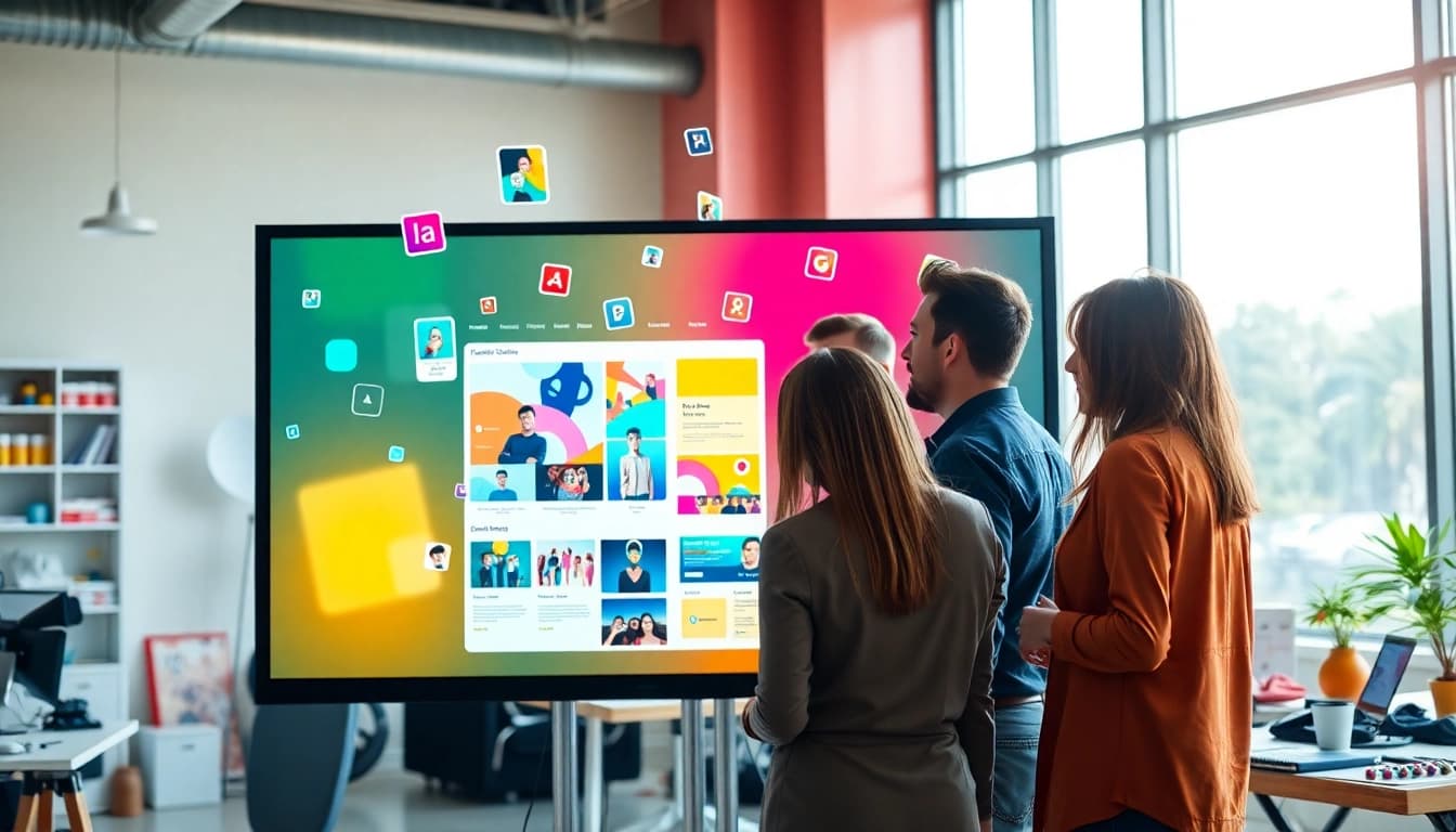Enhance your Fort Myers website design with a creative team collaborating on innovative projects.