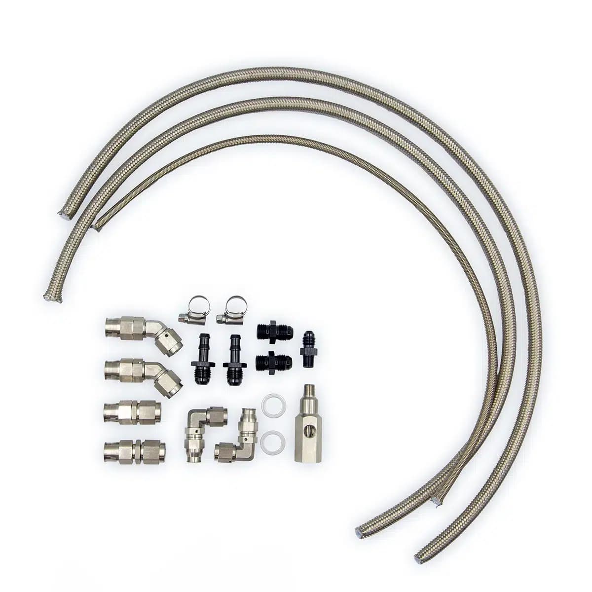 Turbo oil feed fittings that ensure long turbo life