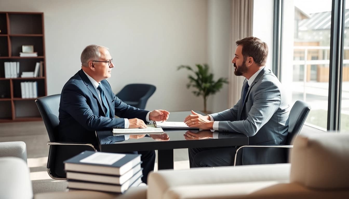 Clearwater truck accident attorney providing expert legal advice in a professional office setting.