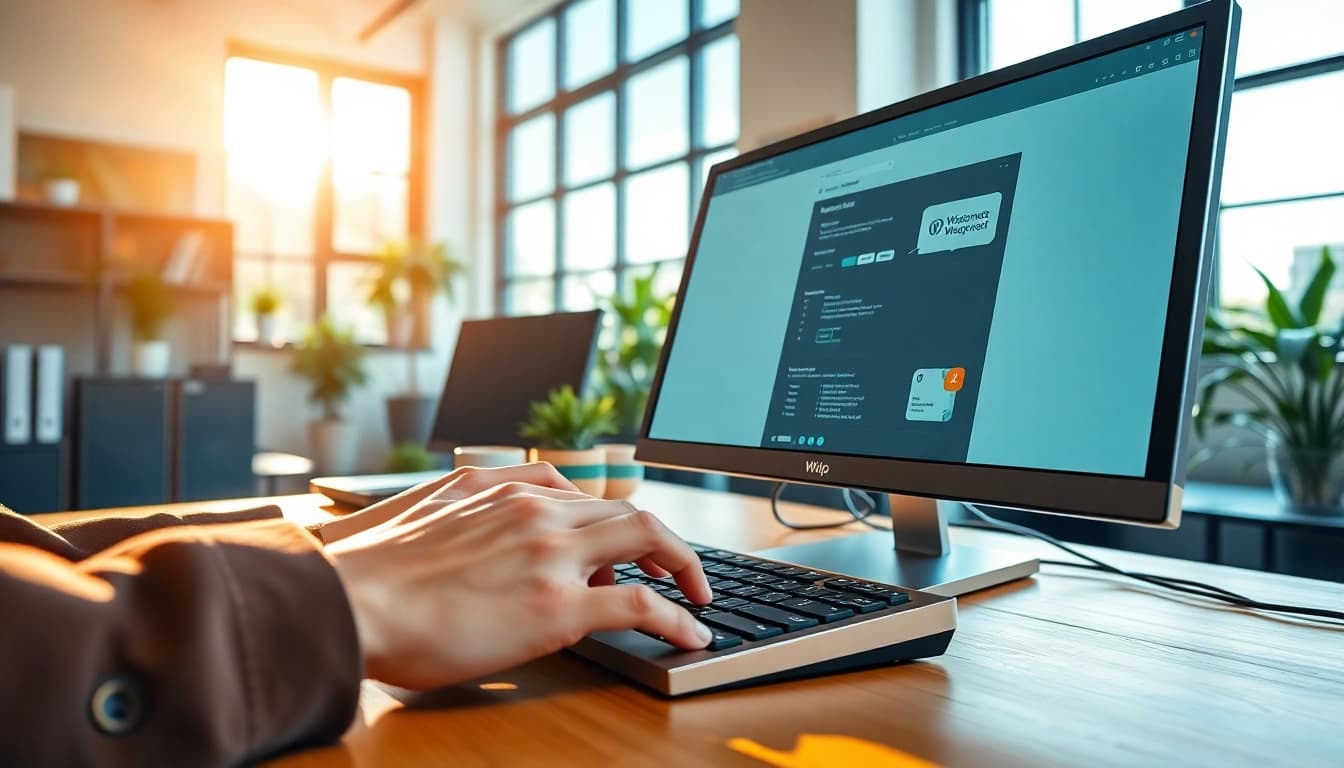 Enhance your business with top-quality wordpress services in a modern workspace.