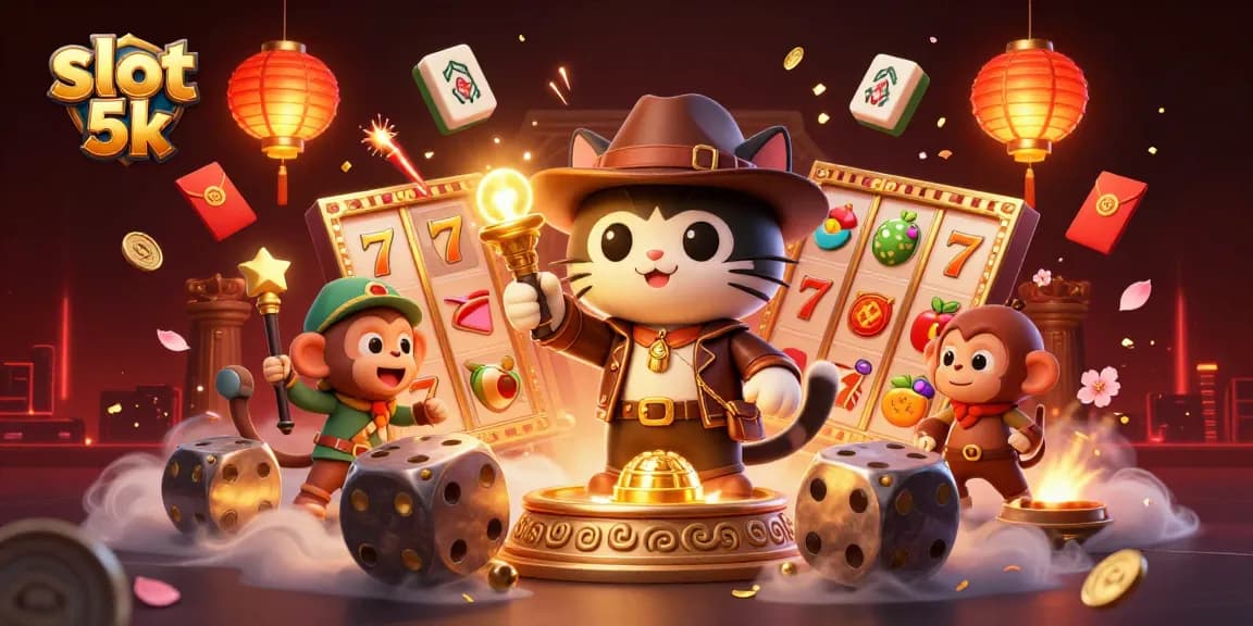 Engage with the action of slot 5k as a cat explorer discovers casino treasures