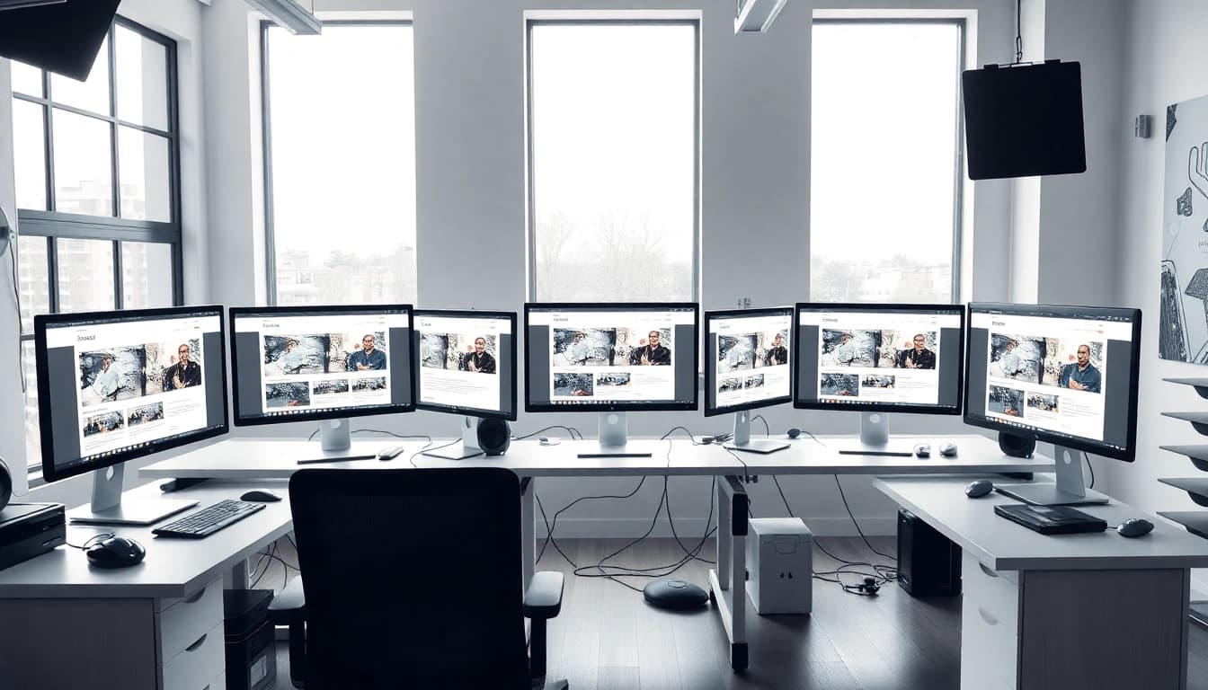 Creating a stunning Web Design Hereford project in a modern workspace.