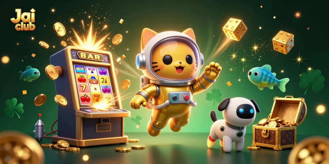 Join the excitement at Jai club with a space-themed casino adventure featuring a jackpot explosion!