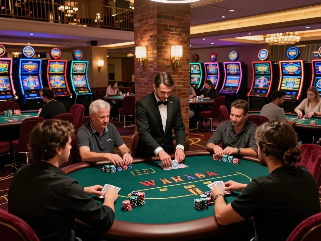 Players enjoying a thrilling poker game at 789win casino with dynamic betting action.
