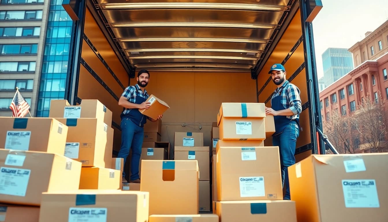Packing boxes for moving companies calgary with professional movers in urban Calgary.