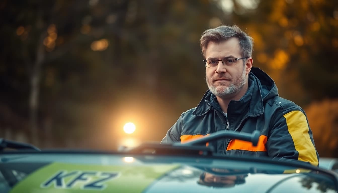 Kfz Sachverständiger Aachen inspiziert ein Fahrzeug für eine präzise Bewertung.