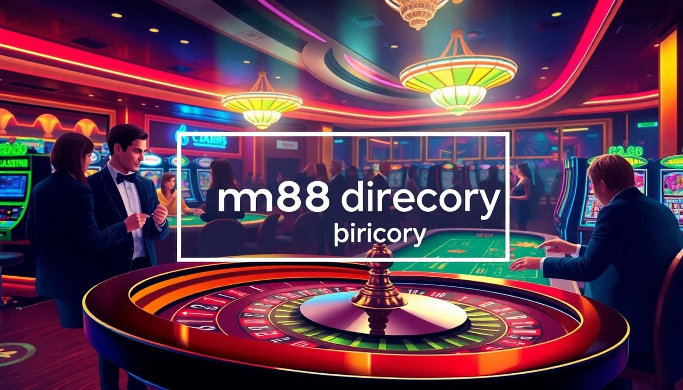 Explore the mm88 directory for exciting casino gameplay, featuring vibrant poker tables and engaging roulette wheels.