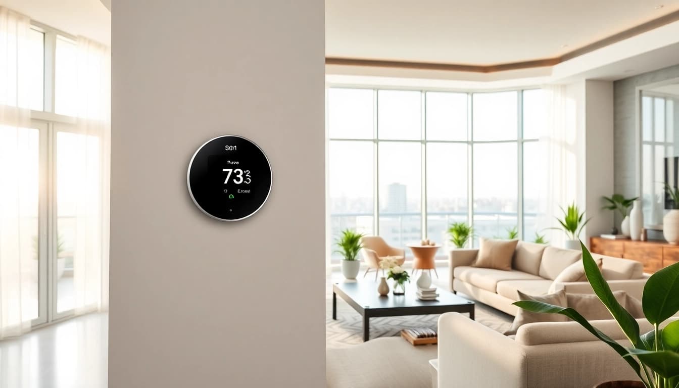Install a smart thermostat dubai to enhance energy efficiency and comfort.