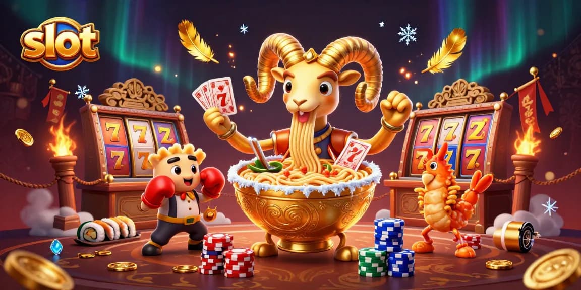 Experience thrilling slot action with a unique 3D animated scene showcasing vibrant casino life.