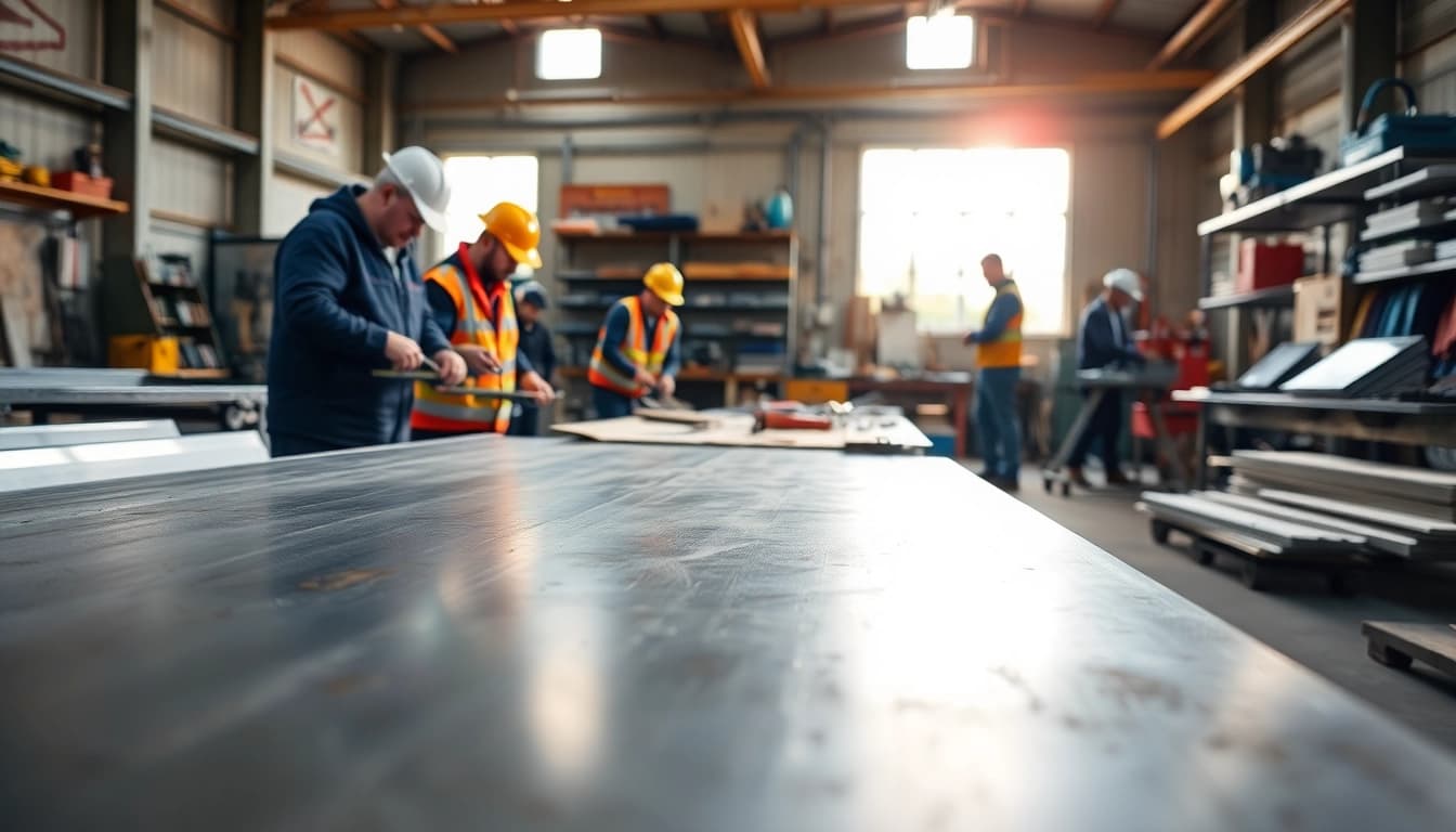 Engaging sheet metal training workshop demonstrating hands-on techniques for effective learning.