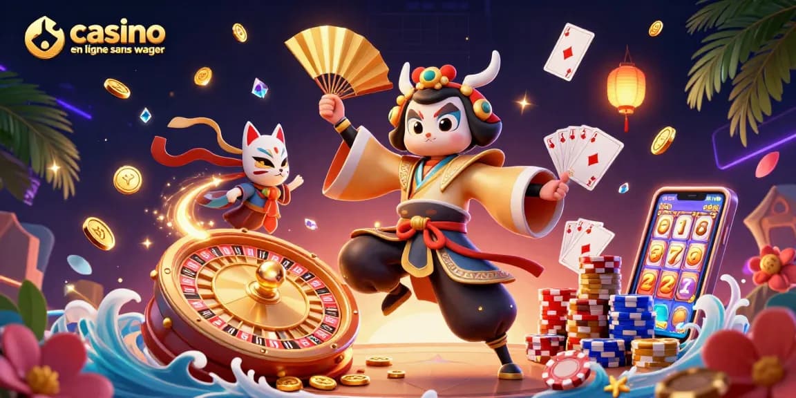 Jouez à des jeux passionnants dans un casino en ligne sans wager, avec des personnages vibrants et des éléments dynamiques.