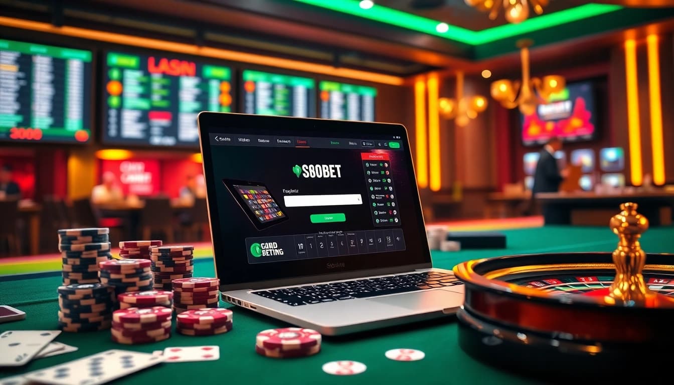 Experience sbobet login terbaru with exciting gambling visuals, showcasing online betting luxury and engagement.