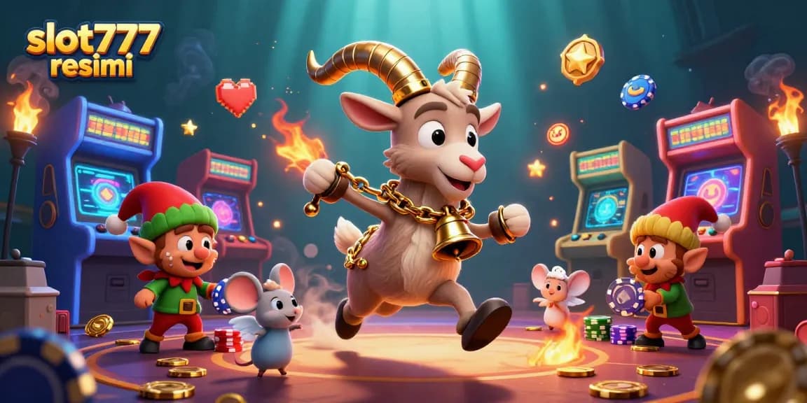 Play exciting games on slot777 resmi with engaging characters in a vibrant casino setting.