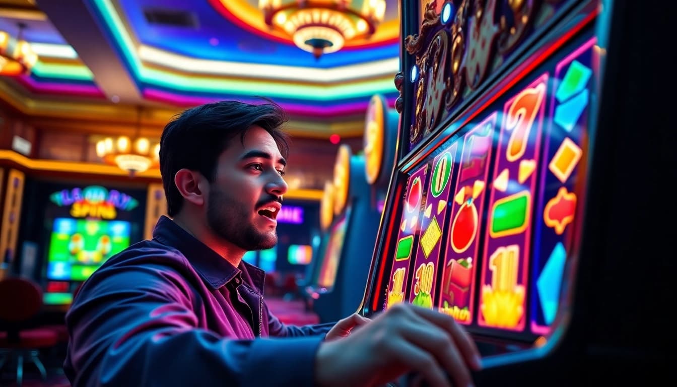 Menang besar dengan bermain luxury138 slot di kasino mewah dengan suasana yang meriah dan cerah.