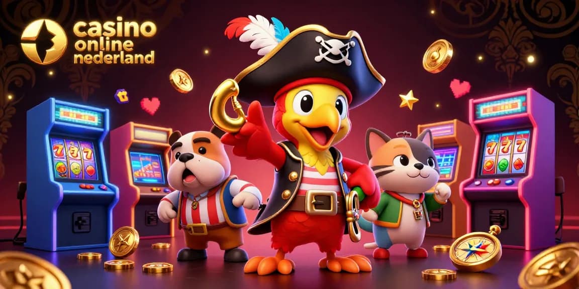 Engage in the excitement of casino online nederland with vibrant pirate-themed gaming elements and characters.