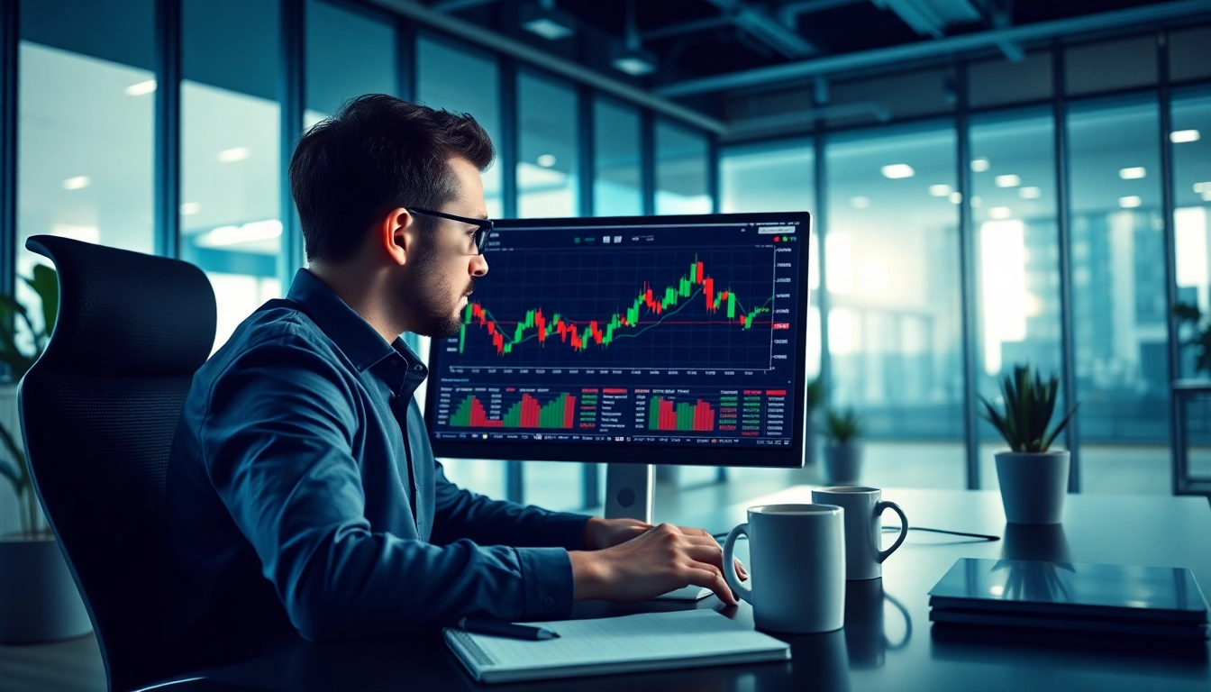 Analyze LOW stock price trends using charts and financial data in a professional office.