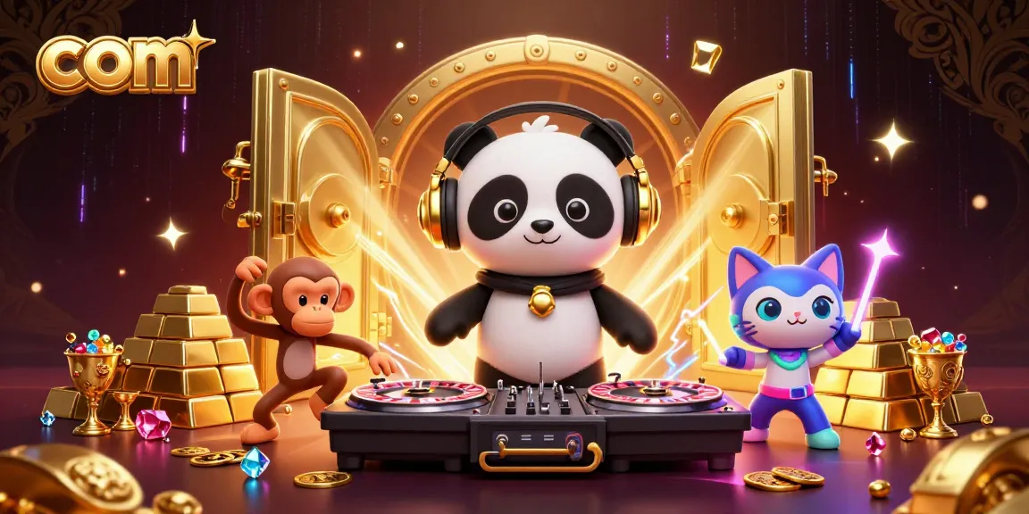 Experience the excitement of com with a vibrant 3D casino party scene showcasing exhilarating gaming elements.