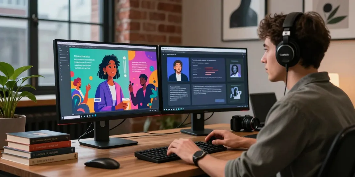 Engaging user experience with Tavern AI, showcasing vibrant narratives and character traits in a creative digital workspace.