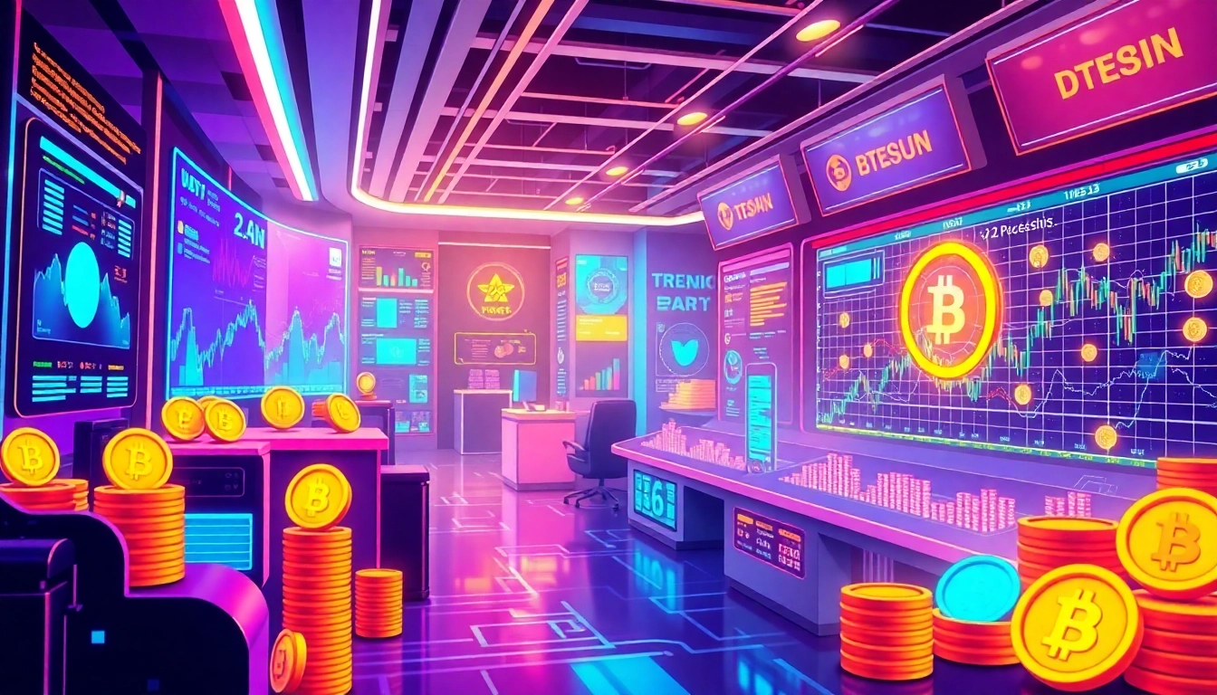 Explore the Trending Coins listing with detailed visuals showcasing dynamic tokens and analytics.