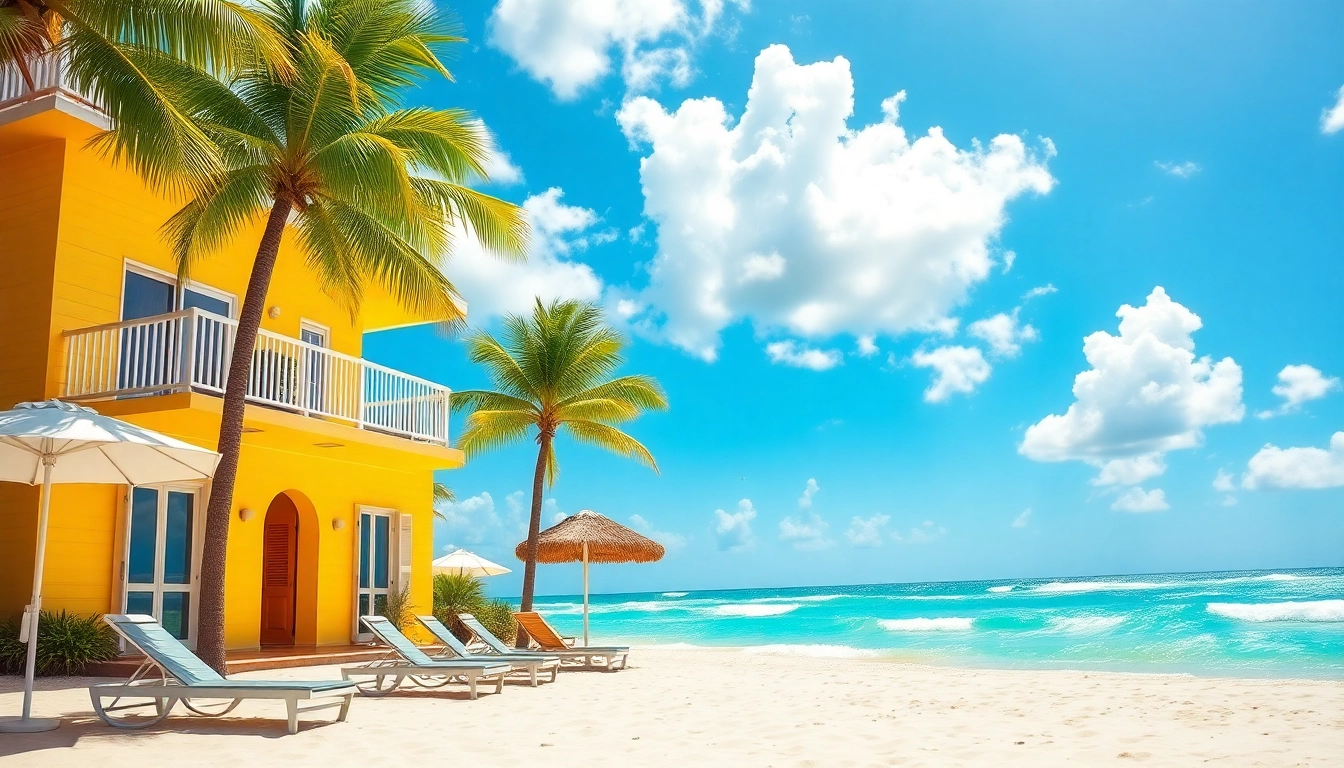 Relaxing coastal cabana near the beach with inviting amenities and a sunny coastal atmosphere.