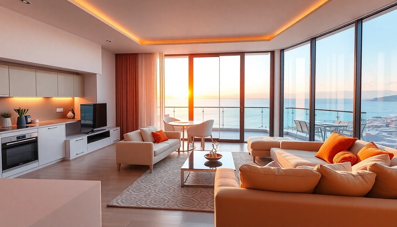 Luxurious Alanya apartments for sale featuring stunning views and elegant interiors.