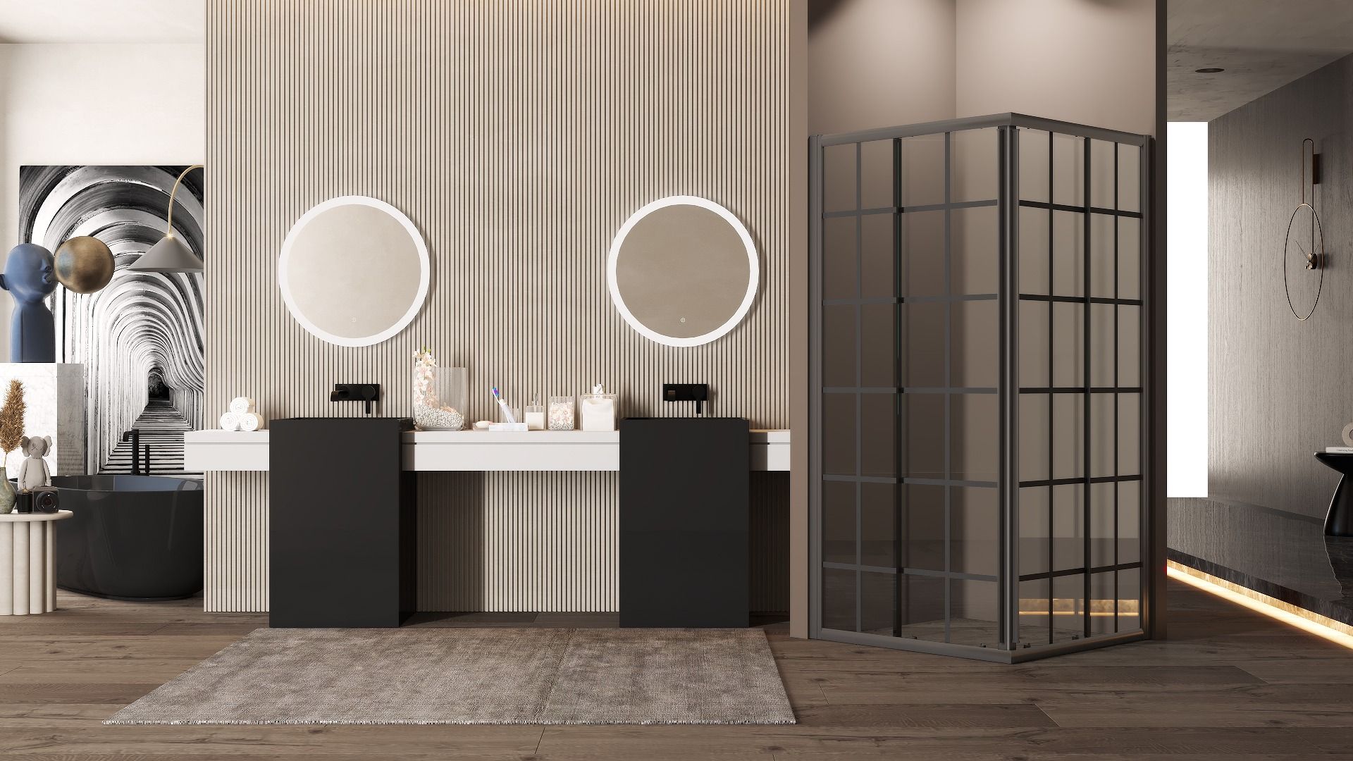 The Versatility of a Black Shower Sliding Door in Any Bathroom
