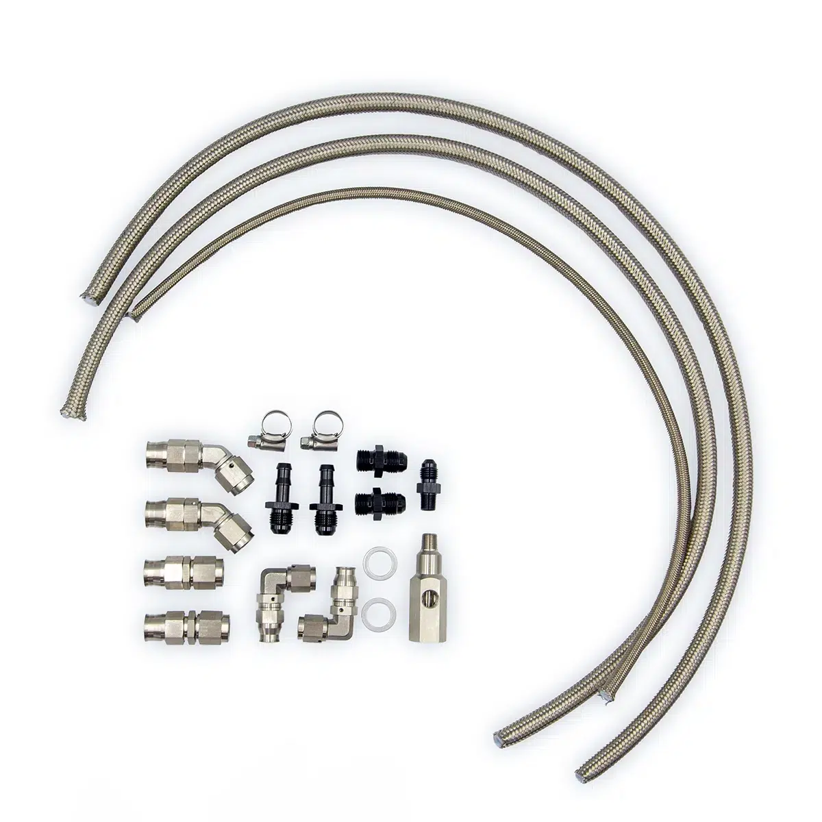 Turbo oil feed fittings that ensure long turbo life