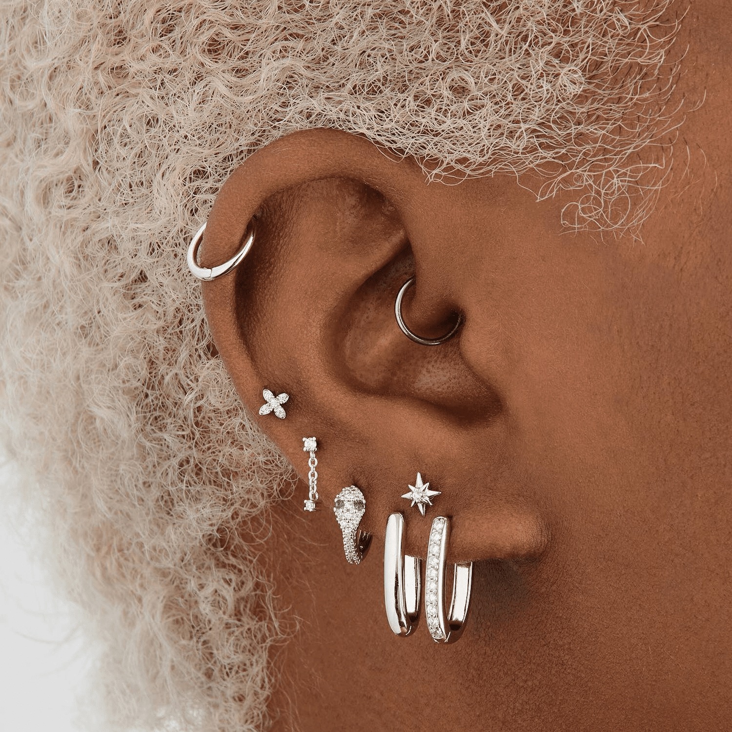 Sparkle with Diamond Bubble Hoops for a Fashion-Forward Look
