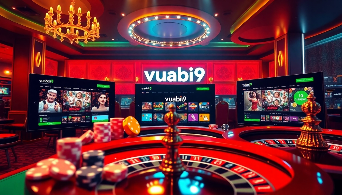 Experience the thrill of betting at vuabai9 with vibrant casino elements and modern gaming interfaces.