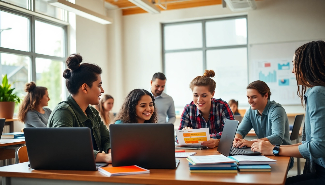 Students engage in collaborative learning activities focused on Education.