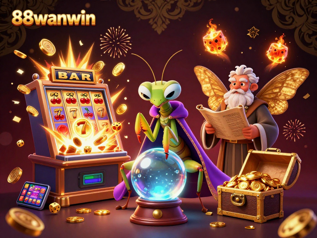 Experience thrilling gaming with 88wanwin, featuring exciting slot machines and dynamic casino elements.