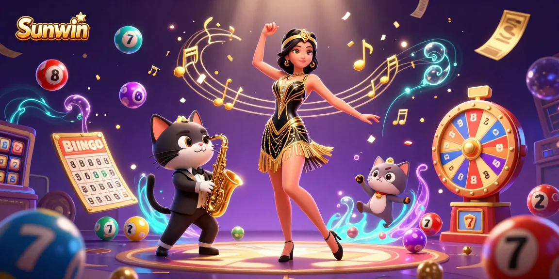 Win big at Sunwin with engaging casino scenes featuring fun characters and dynamic elements.