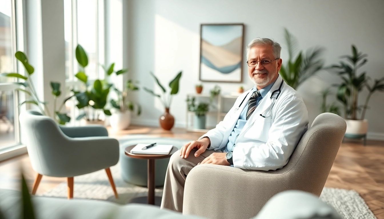 Compassionate psychiatrist in Dubai providing a warm and welcoming therapy environment.