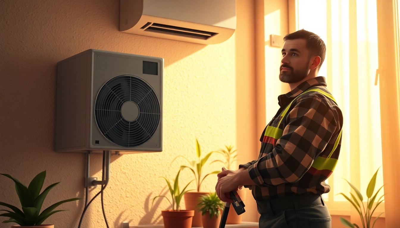 Expert technician engaged in heating repair pound ridge, showcasing skills in a warm home environment.