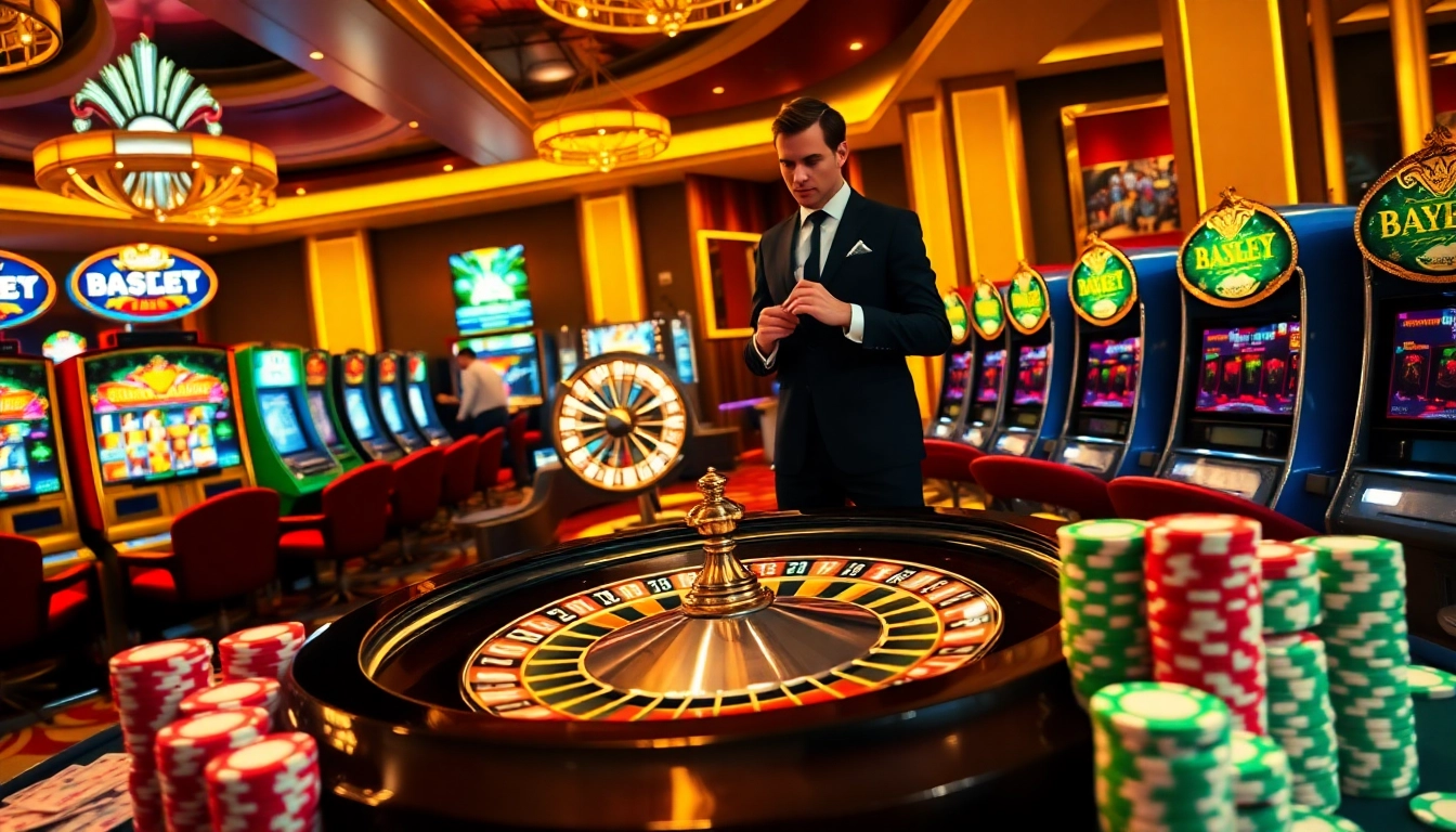 Experience the excitement of online gambling at https://ev88.claims/ with vibrant roulette and poker chips.