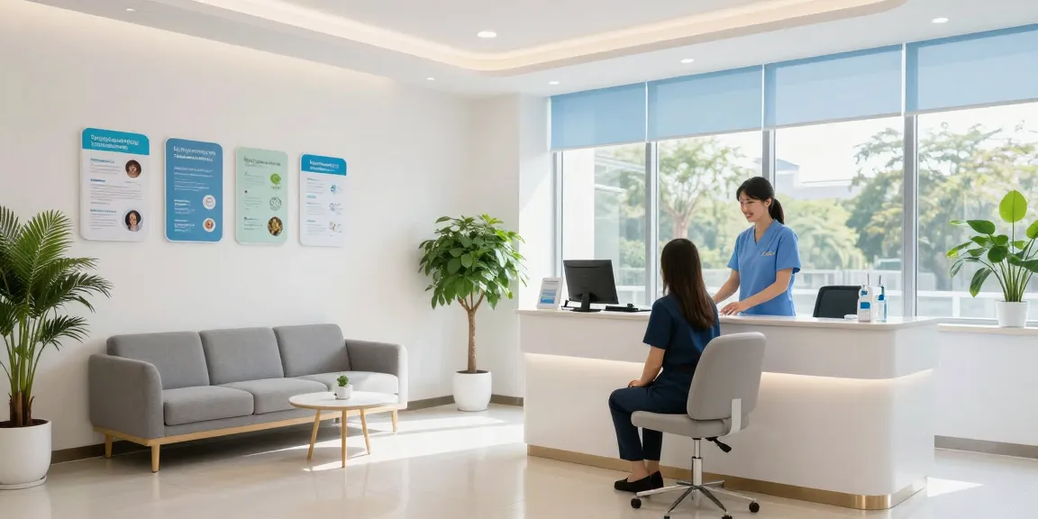 Hair transplant turkey clinic reception area providing patient care in a professional environment.