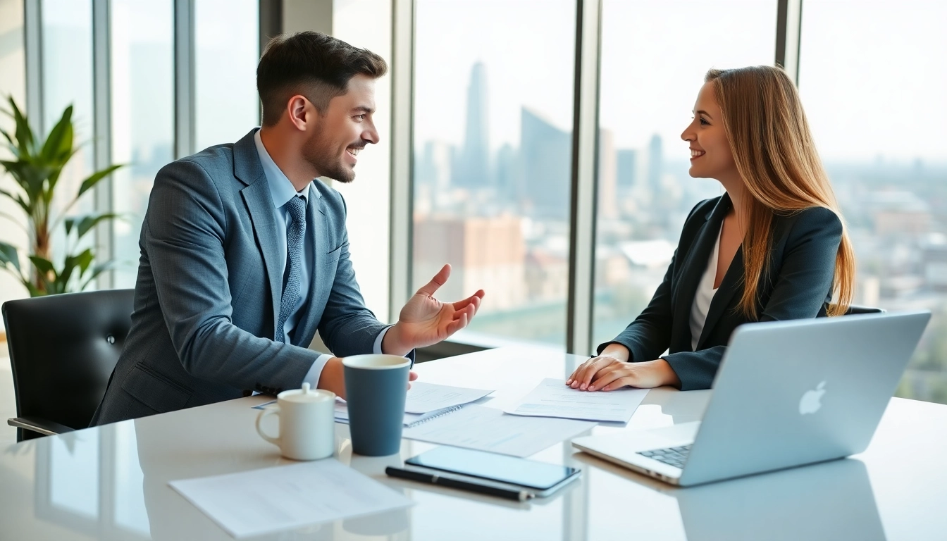 Consultation with a financial advisor Newport news va in a modern office setting.