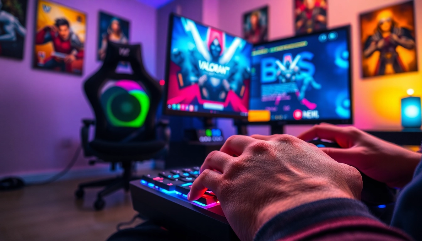 Experience the thrilling adventure of valorant download while gaming on a high-end setup.