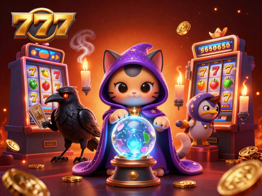 Spin the reels at slot777 with captivating mystic characters and dazzling casino elements.