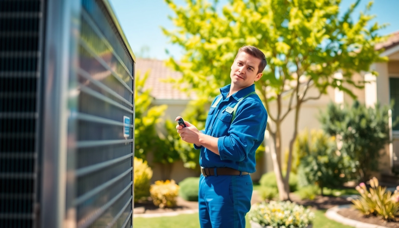 Expert AC repair technician servicing an air conditioning unit in Mesa, AZ