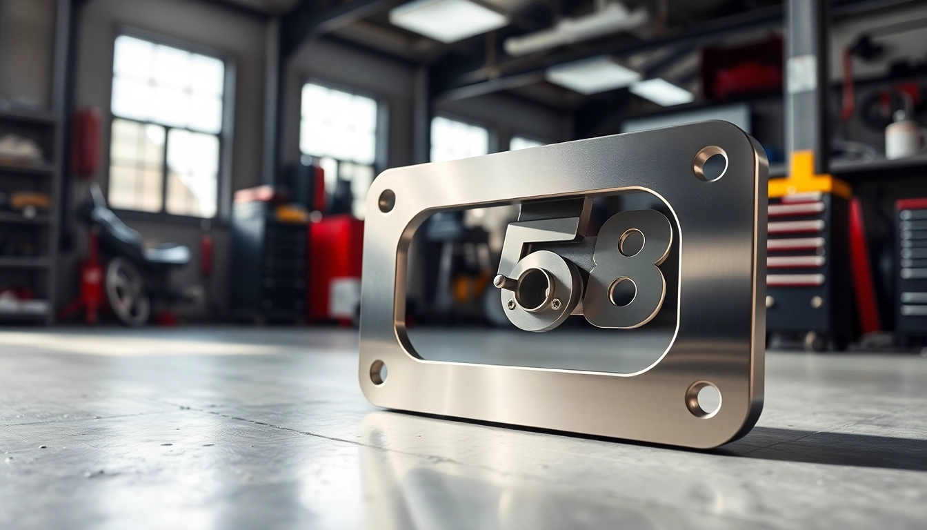 Inspecting the B58 Intake Block-Off Plate reveals its detailed craftsmanship and automotive design.