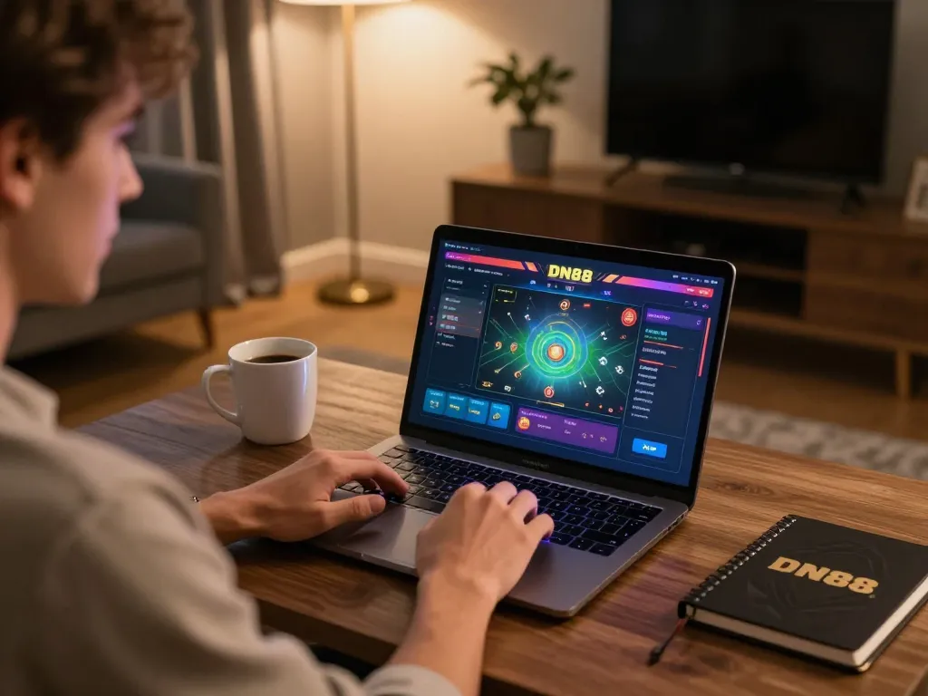 Logging into DN88 for an online gaming experience with modern setup and strategy in view