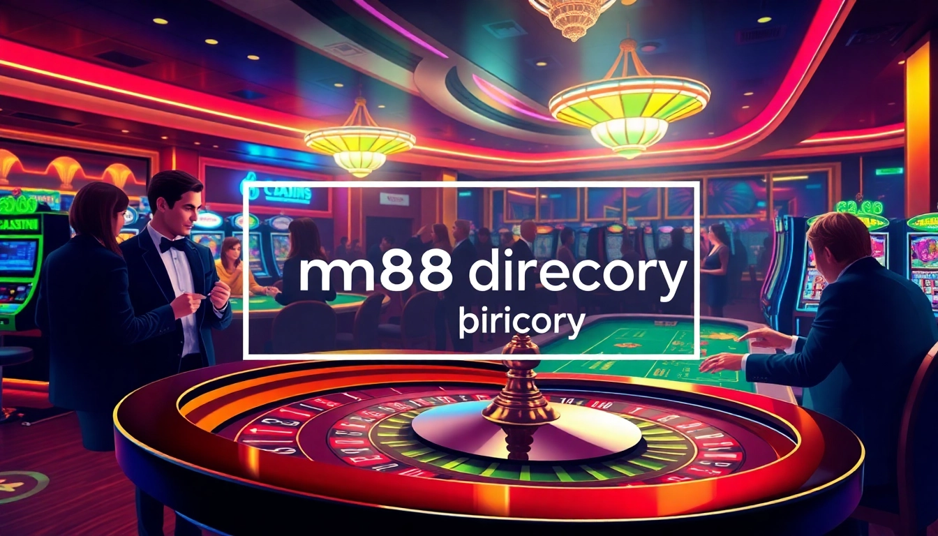 Explore the mm88 directory for exciting casino gameplay, featuring vibrant poker tables and engaging roulette wheels.