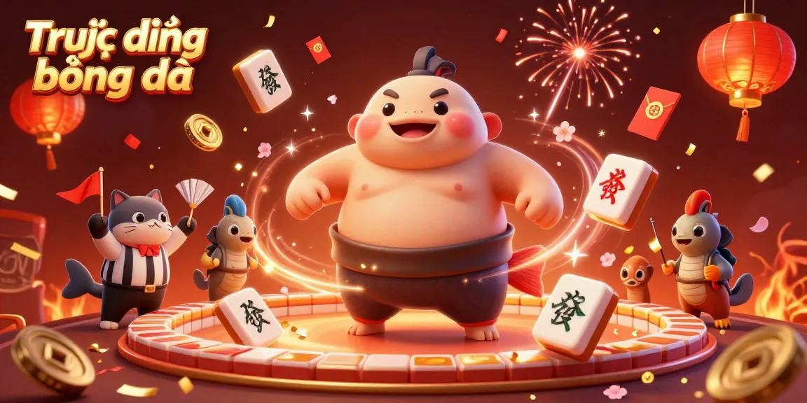 Watch Trực tiếp bóng đá with vibrant characters and festive elements in a rich, dynamic 3D scene.